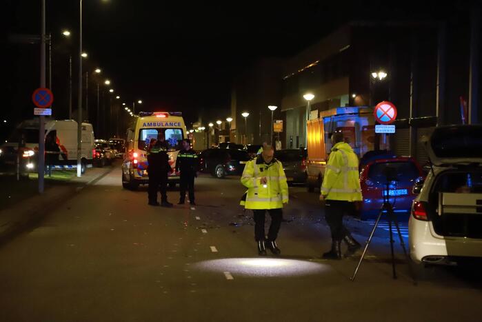 Auto gecrasht na ongeval