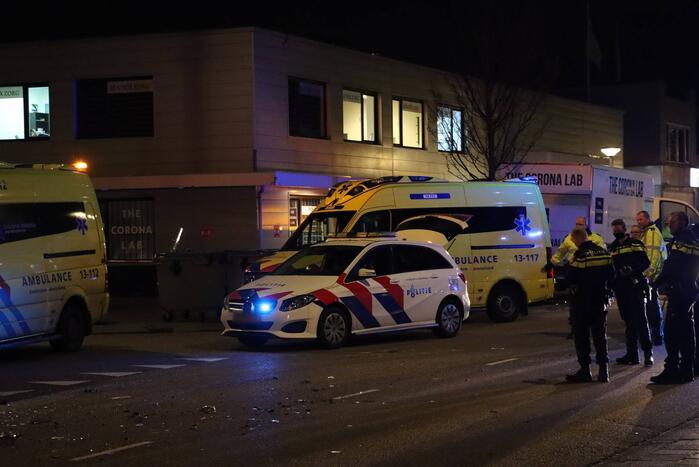 Auto gecrasht na ongeval