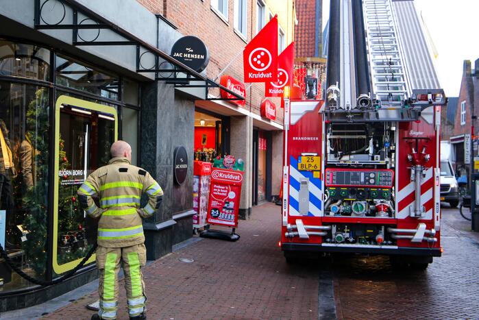 Brand in winkelpand van kledingzaak Jac Hensen