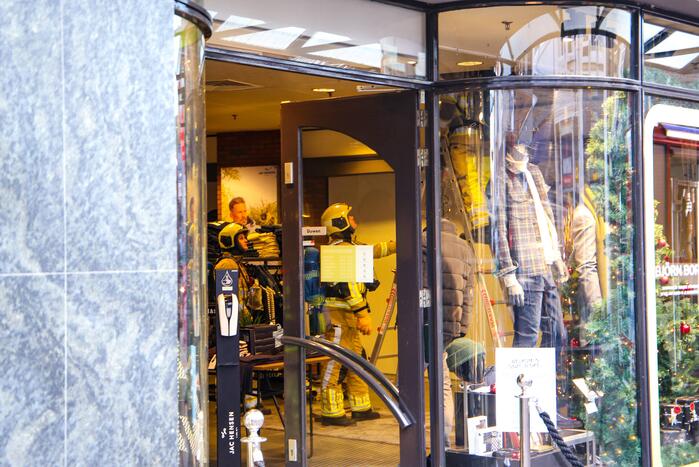 Brand in winkelpand van kledingzaak Jac Hensen
