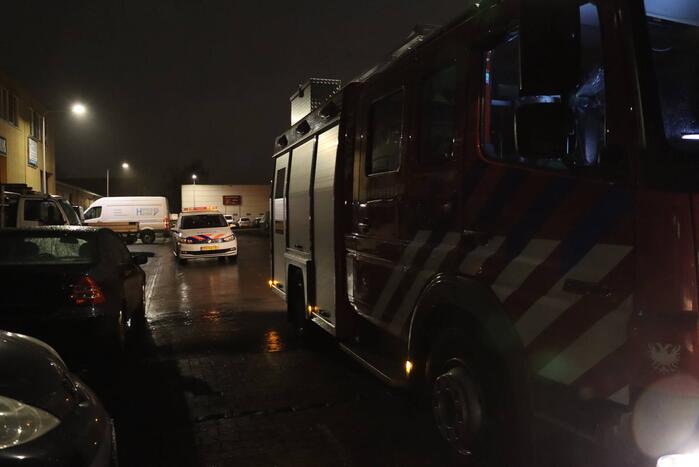 Brand in bouwcontainer snel geblust