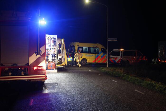 Gewonden bij aanrijding tussen tractor en auto