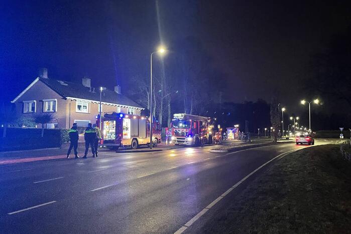 Brand in schoorsteen van woning