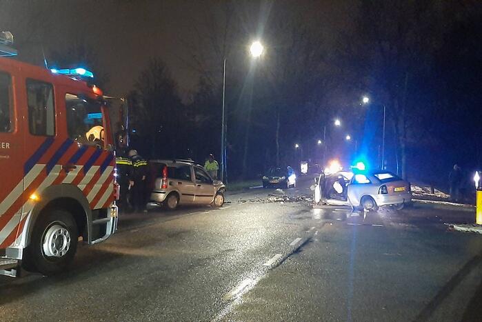 Flinke ravage na frontale aanrijding