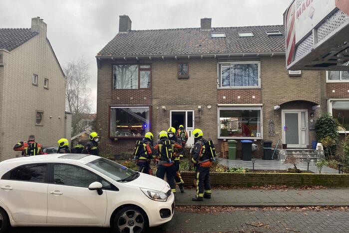 Persoon gewond na brand in woning
