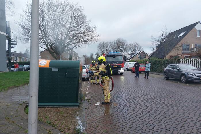 Vuurwerk veroorzaakt brand in container