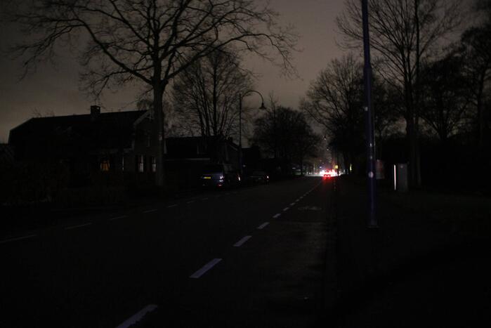 Donkere straten door stroomuitval