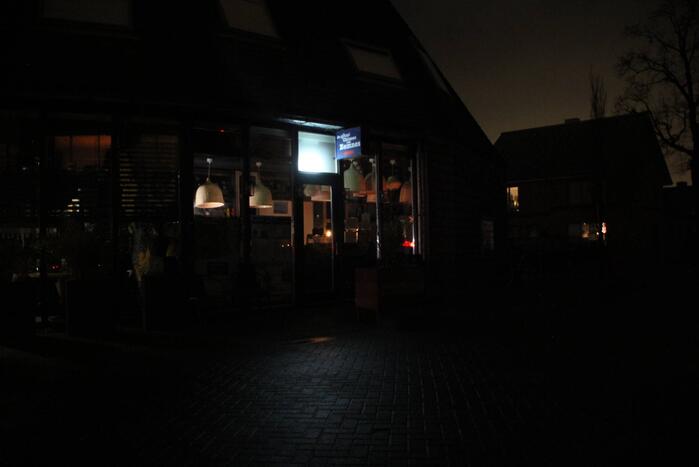 Donkere straten door stroomuitval