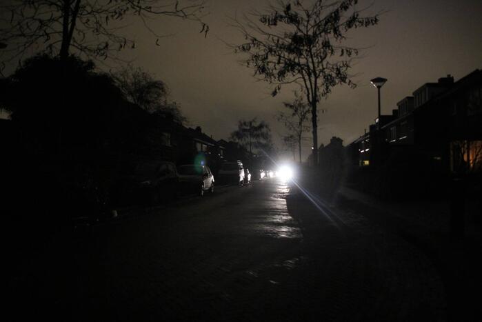 Donkere straten door stroomuitval