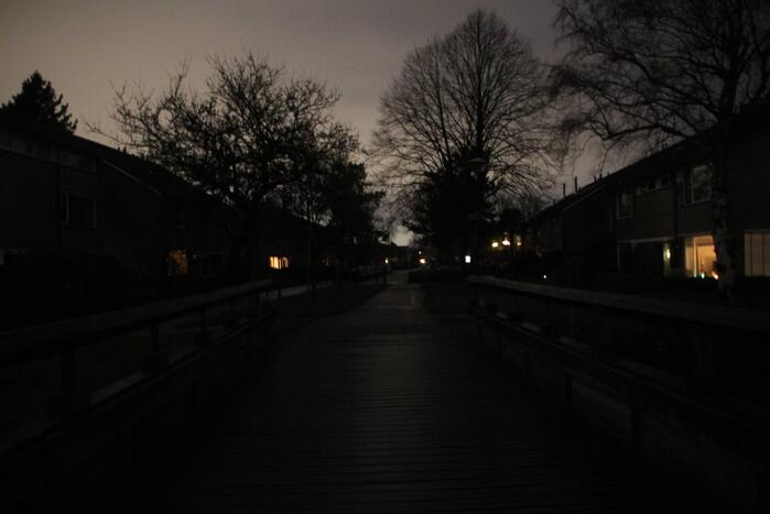 Donkere straten door stroomuitval