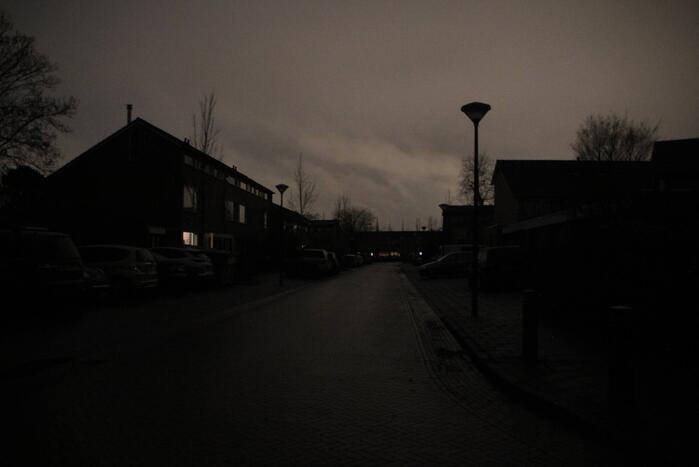 Donkere straten door stroomuitval