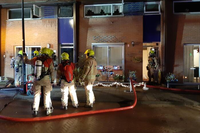 Forse rookontwikkeling bij uitslaande brand