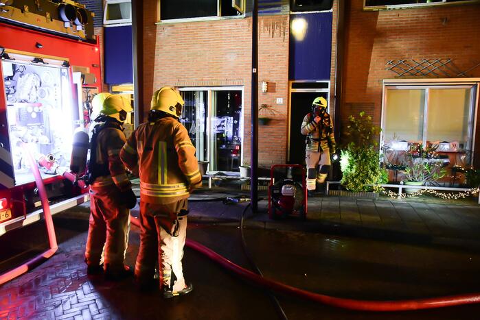 Forse rookontwikkeling bij uitslaande brand