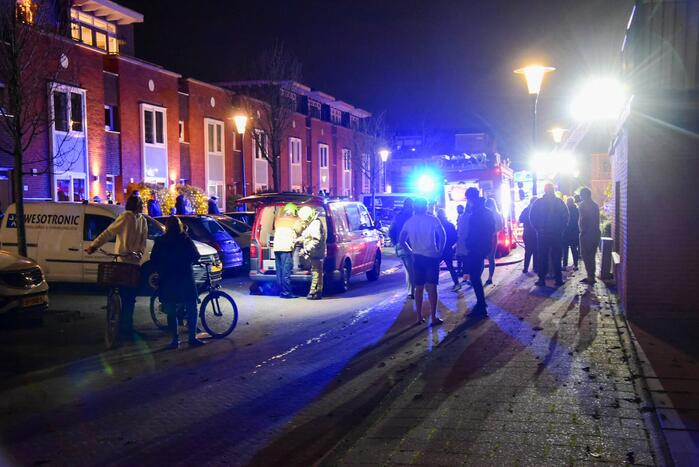 Forse rookontwikkeling bij uitslaande brand