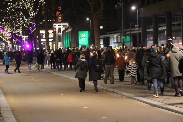 Lichtjestocht door het centrum