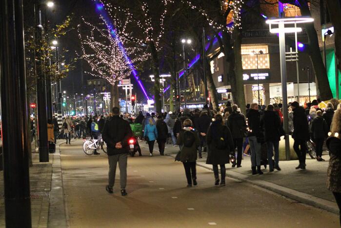Lichtjestocht door het centrum