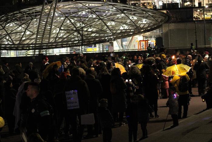Lichtjestocht door het centrum