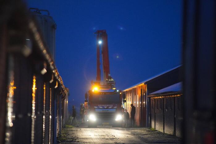 Brand in schuur snel geblust