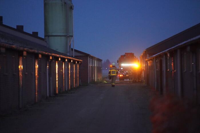 Brand in schuur snel geblust