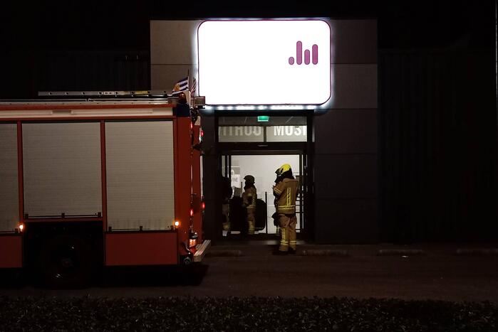 Winkelpand vol mist door inbraakalarm