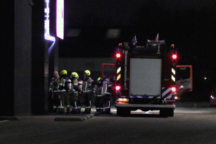 Winkelpand vol mist door inbraakalarm