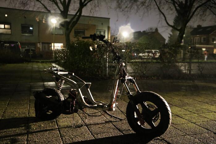 Scooter verwoest door brand