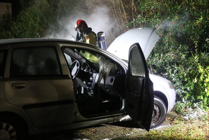 Meerdere auto's verwoest door brand