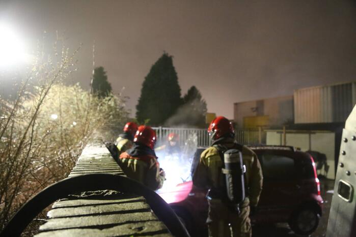 Meerdere auto's verwoest door brand