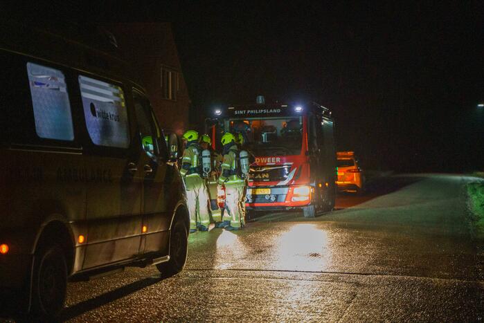 Hulpdiensten aanwezig voor metingen