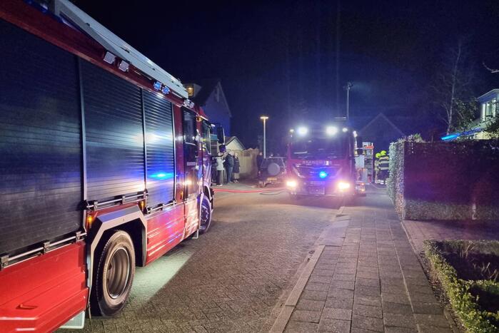 Beneden verdieping van woning volledig uitgebrand