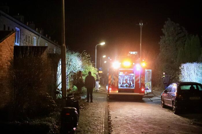 Voorkant van bestelbus volledig uitgebrand