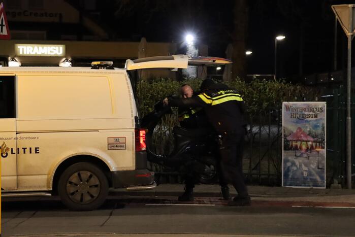 Scooter aangereden door trein