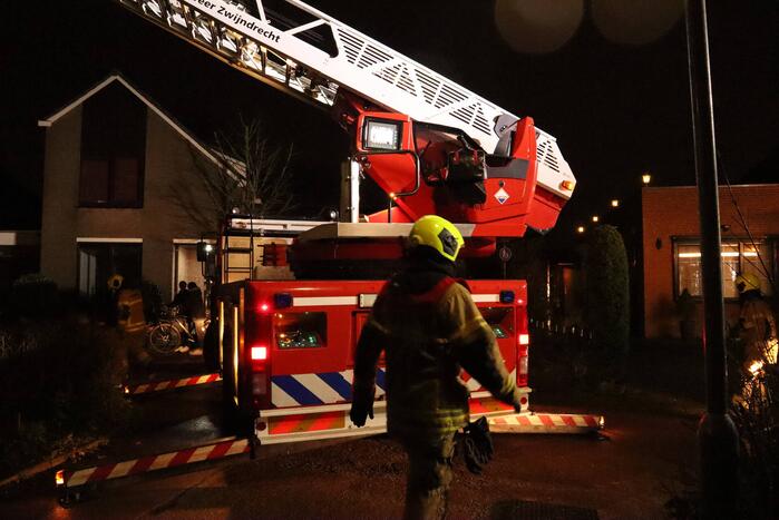 Schoorsteenbrand in woning