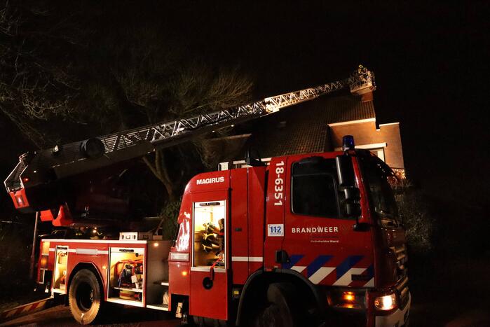 Schoorsteenbrand in woning
