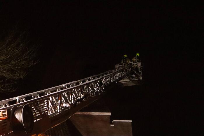 Schoorsteenbrand in woning