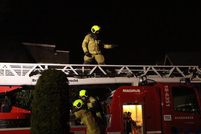 Schoorsteenbrand in woning