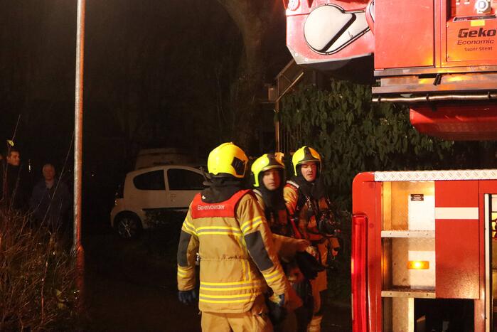 Schoorsteenbrand in woning