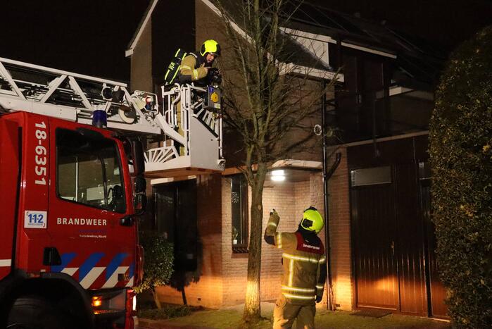 Schoorsteenbrand in woning