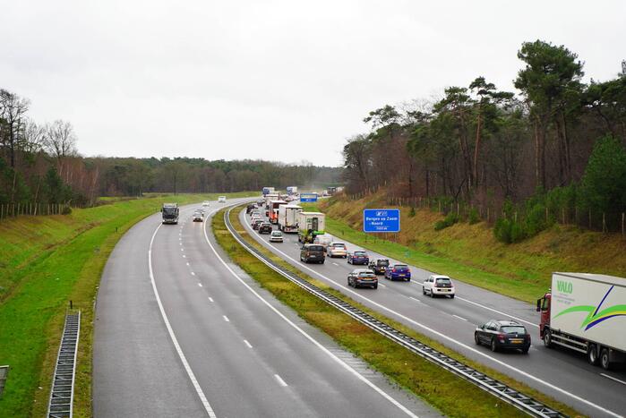 Afrit Hoogerheide afgesloten na verkeersongeval