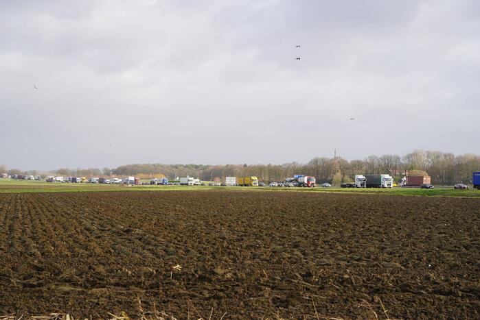 Afrit Hoogerheide afgesloten na verkeersongeval