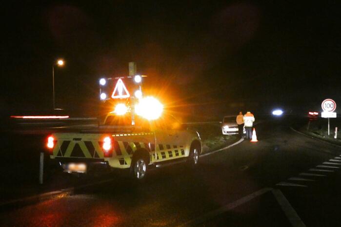 Bestuurster rijdt schade na pech