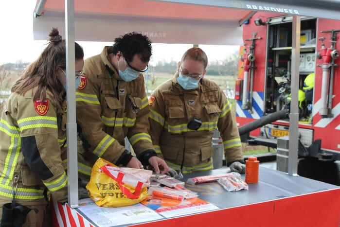 Vuurwerkinzameling op brandweerkazerne