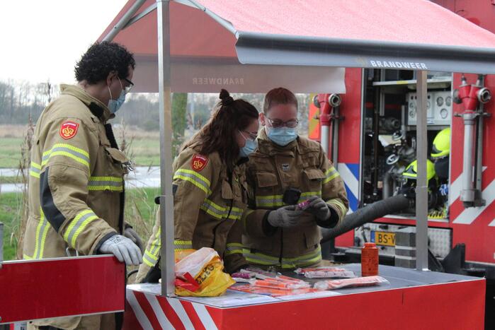 Vuurwerkinzameling op brandweerkazerne