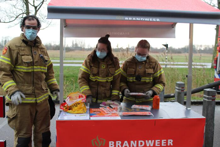 Vuurwerkinzameling op brandweerkazerne