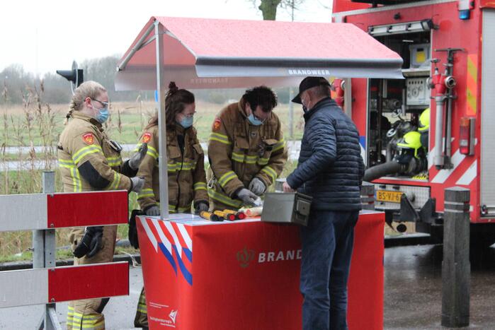 Vuurwerkinzameling op brandweerkazerne