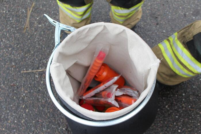 Vuurwerkinzameling op brandweerkazerne