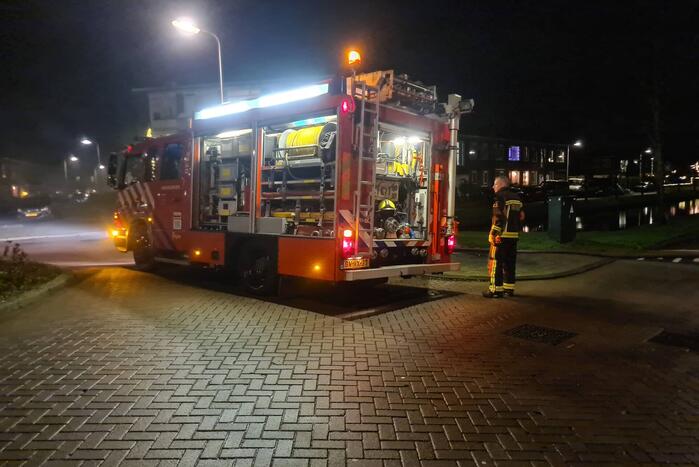 Papiercontainer vliegt in brand