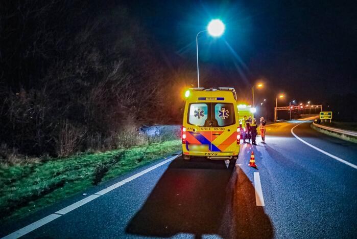 Twee ongevallen op snelweg