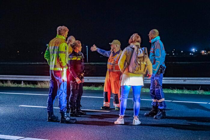 Twee ongevallen op snelweg