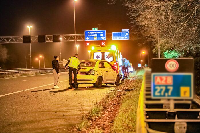 Twee ongevallen op snelweg